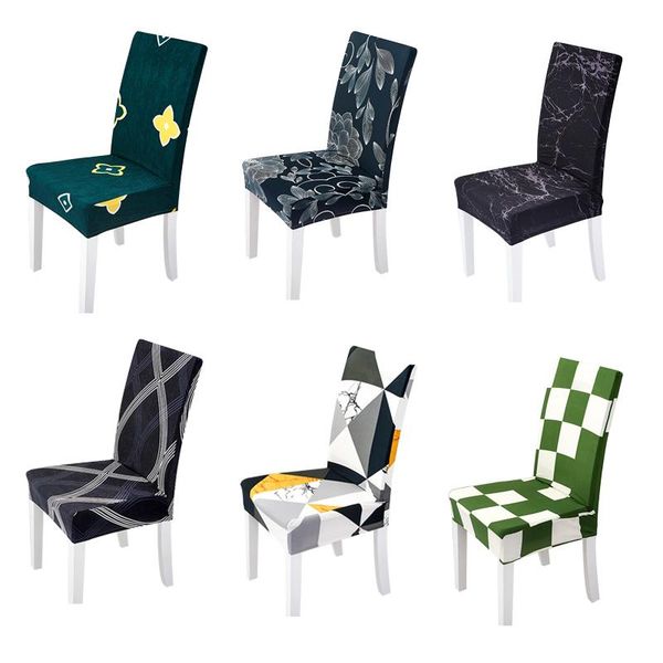 

chair covers universal print cover for banquet office dining slipcover removable anti-dirty spandex seat case