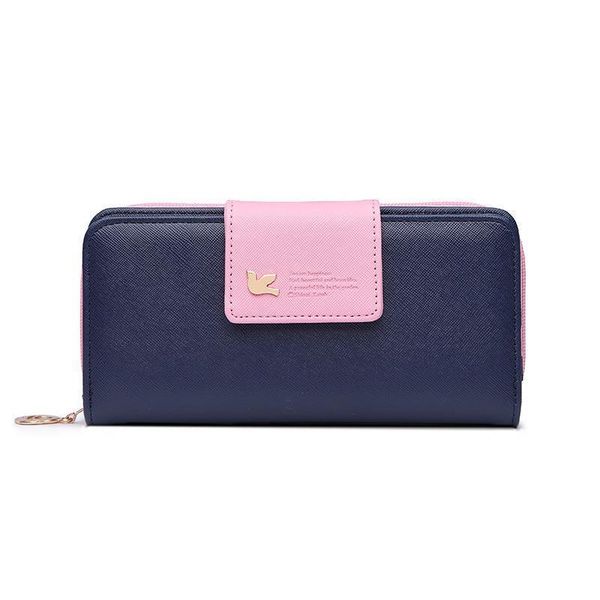 

women leather wallet womens clutch bag hasp zipper long purses card holder bolsa feminina, Red;black
