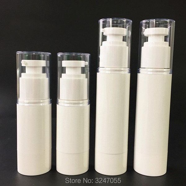 

storage bottles & jars 30ml 50ml 30pcs/lot white elegant empty cosmetic foundation bottle, diy portable essence refillable package, containe