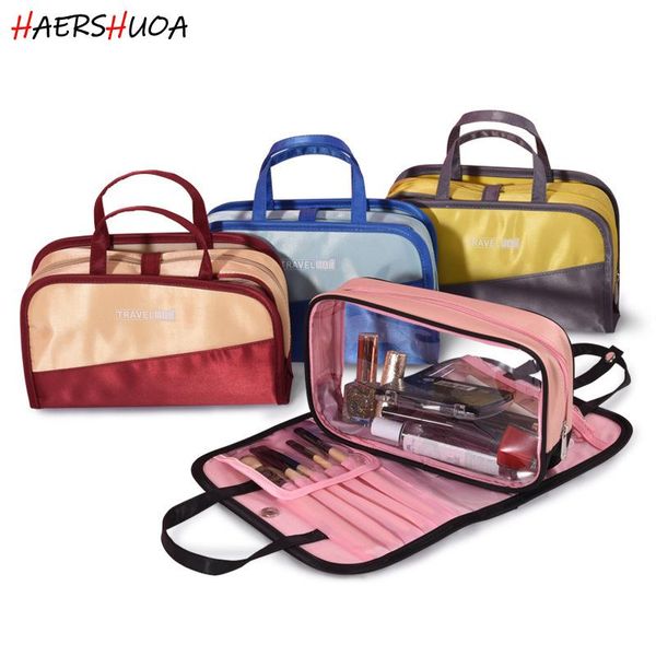 

fashion large-capacity two-in-one cosmetic bag, color matching storage pvc pu cationic bags & cases