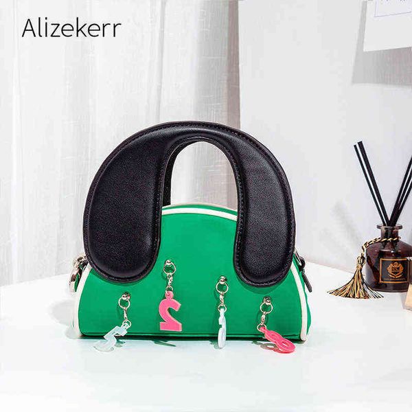 Borse da sera Carino Green Nylon Green Borsa Donne Donne Designer Coreano Chic Call Me Borsa da donna Personalizzazione di alta qualità Kawaii Borse a tracolla 220315