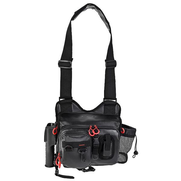 

fishing accessories waterproof pvc tackle bag for squid jig lures storage gear organizer shoulder waist