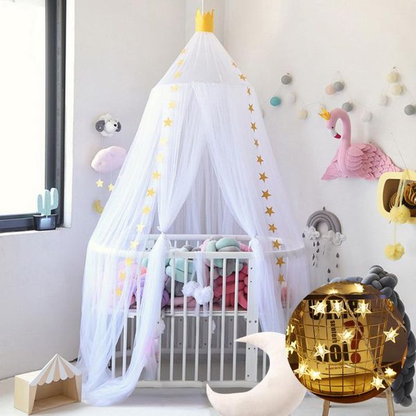 

mosquito net 1pc circular grey canopy bed valance kids room decoration tent moustiquaire princess round girls