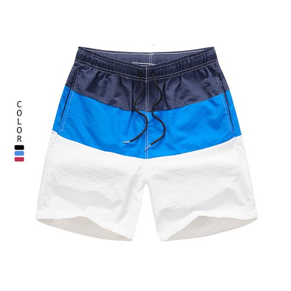 

beach quick drying loose shorts summer thin surfing men's underpants, White;black