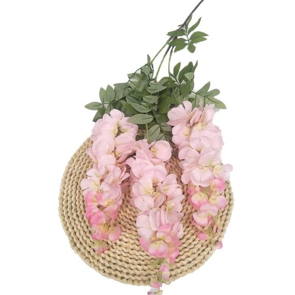 

decorative flowers & wreaths 105cm wisteria artificial flower 3 forks multi-color rattan for home wedding fake plants