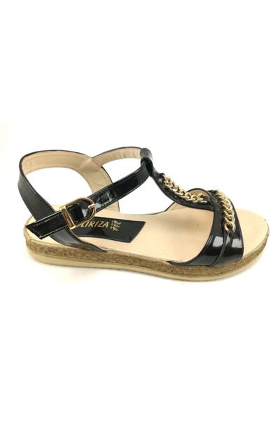 

sandals women black cubic zirconia single band without spikes