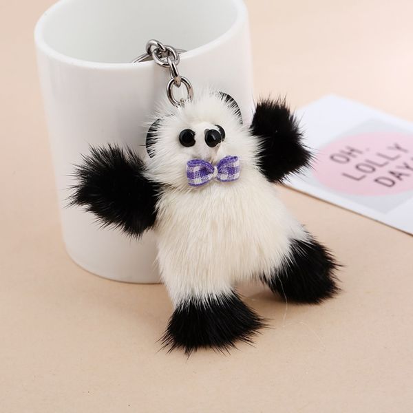 

Factory direct sales plush keychain mink fur jewelry ornaments cute bag pendants car keychains ornaments