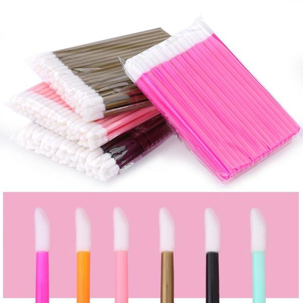 

makeup brushes 50pcs disposable make up lip brush lipstick gloss wands applicator makeups portable extension cosmetic beauty tool