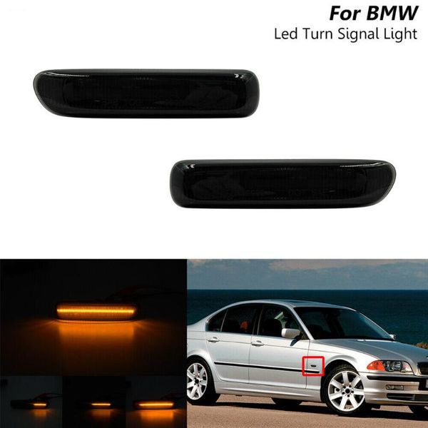 

emergency lights 1999-03 led fender turn signal light sequential smoked