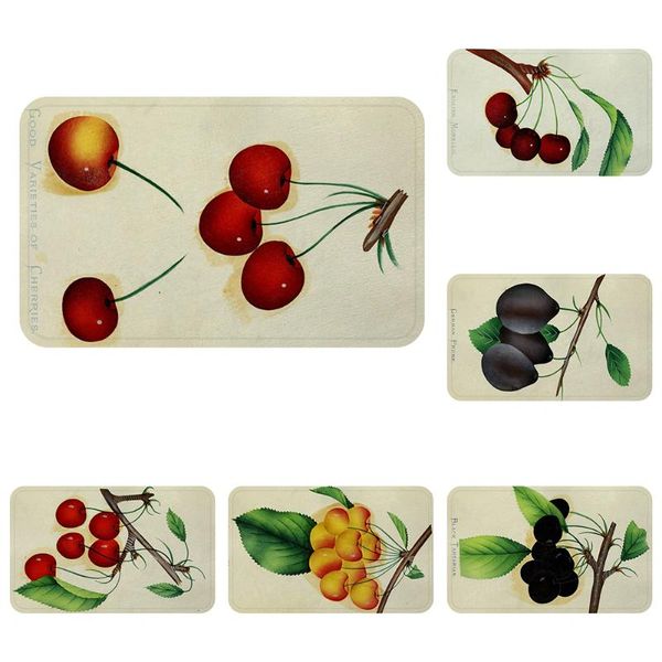 

carpets vintage fruits cherries cool mat bath carpet decorative anti-slip mats room car floor bar rugs door home decor gift