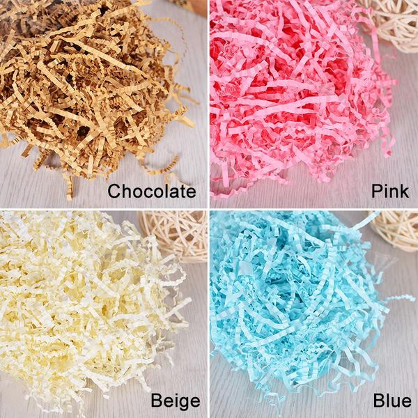 

color silk filled artificial grass peng song raffi paper gift candy box filler fill tool wedding party easter supplies wrap