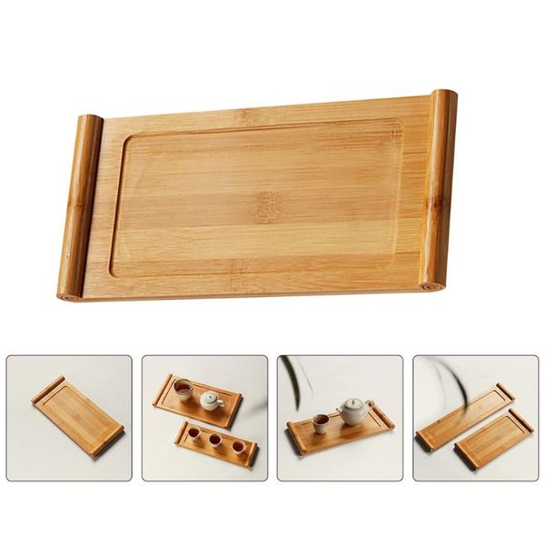 

kitchen storage & organization 1pc bamboo tea service tray delicate table household