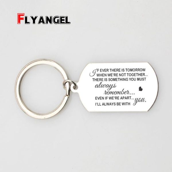 

keychains flyangel stainless steel laser engraved keycahins fashion charm keyring trinket beautiful exquisite accessories inspired jewelry, Silver