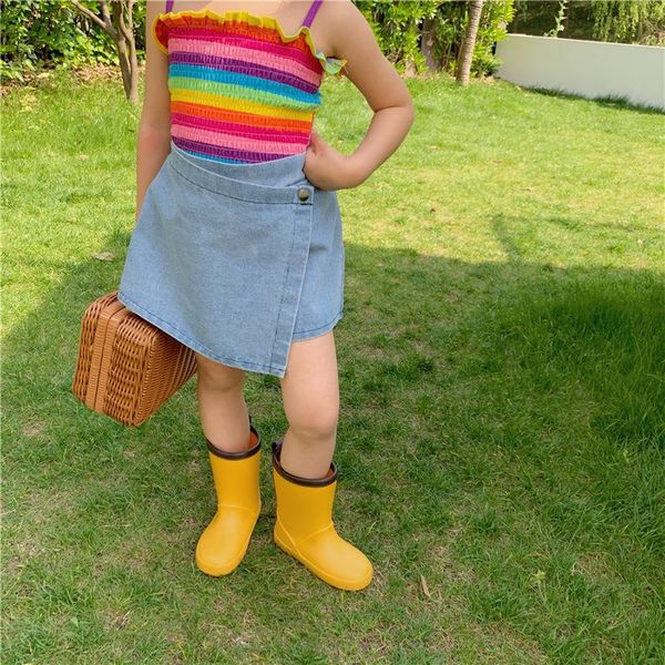 

summer girls pants korean solid casual denim shorts, Black