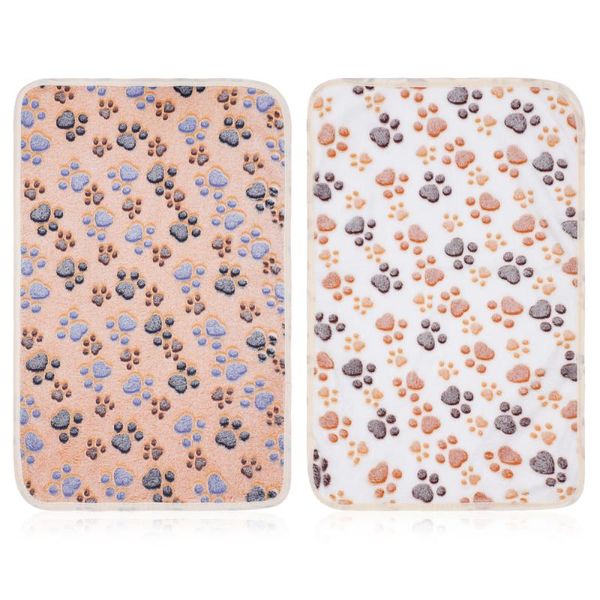 

balacoo 2pcs pet sleeping mat blanket bed cover with printing for kitten puppy and other small animals kennels & pens