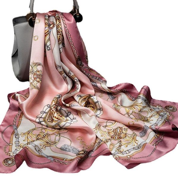 

scarves yhcj17552 fashion tulle women mother's middle-aged long sun-proof shaw autumn and winter blanket scarf, Blue;gray