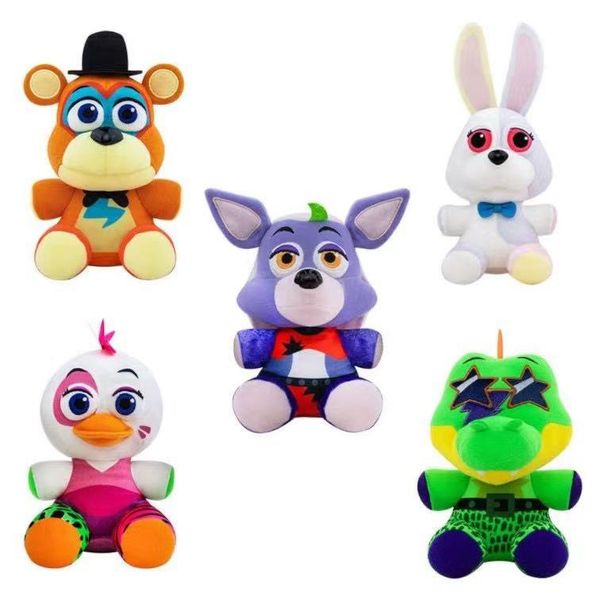 

new style 20cm five nights at freddy's fnaf plush toys freddy bear foxy chica bonnie stuffed animal dolls xmas birthday gifts
