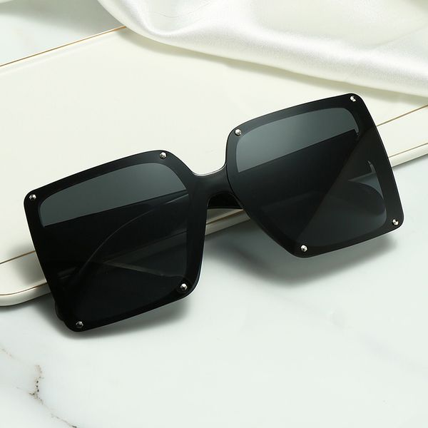 

2021classic square sunglasses designer brand fashion mens womens, White;black