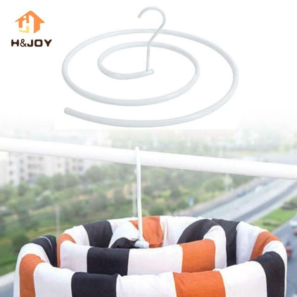 

laundry bags spiral blanket hanger round shaped for outside indoor balcony space saving rotating quilt storage rack drying