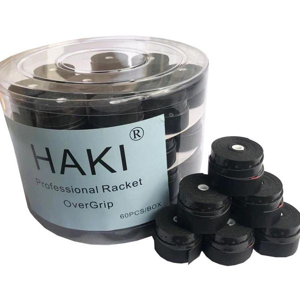 

60pcs haki tennis overgrip sweatband viscous feel racket wrap tape tenis dampener grip badminton, Yellow;black