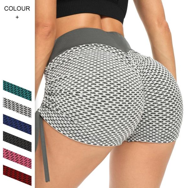

yoga outfit 2021 pants stretchy sports jacquard bubble high waist beautiful buttocks tights fitness shorts