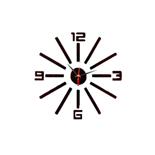 

wall clocks simple 3d clock modern design luxury mirror home decor diy watch art unique gift bedroom