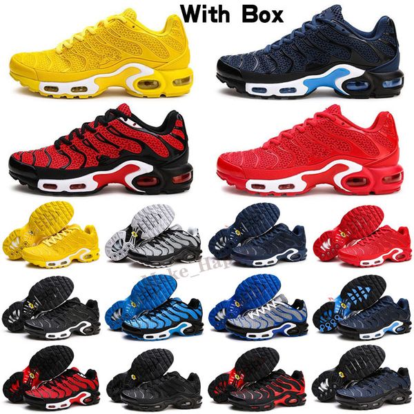 

big plus size 40-47 tn run shoes for men breathable kpu chaussure white black athletic outdoor sneakers sports trainers