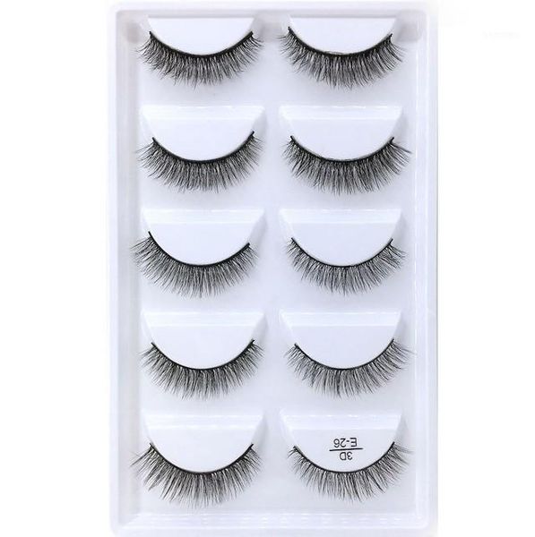 

wholesale 5 pairs natural 3d mink hair false eye lashes wispy makeup eyelashes beauty extension maquiagem1