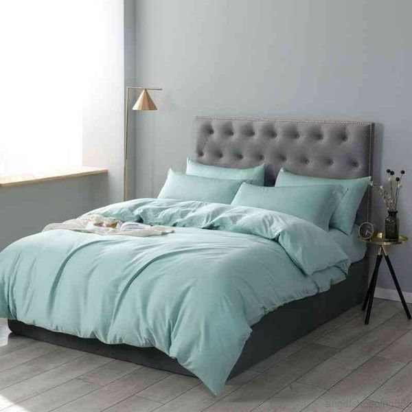 

solid color  king size 4pcs l luxury bedding silky soft egyptian cotton duvet cover bed sheet set