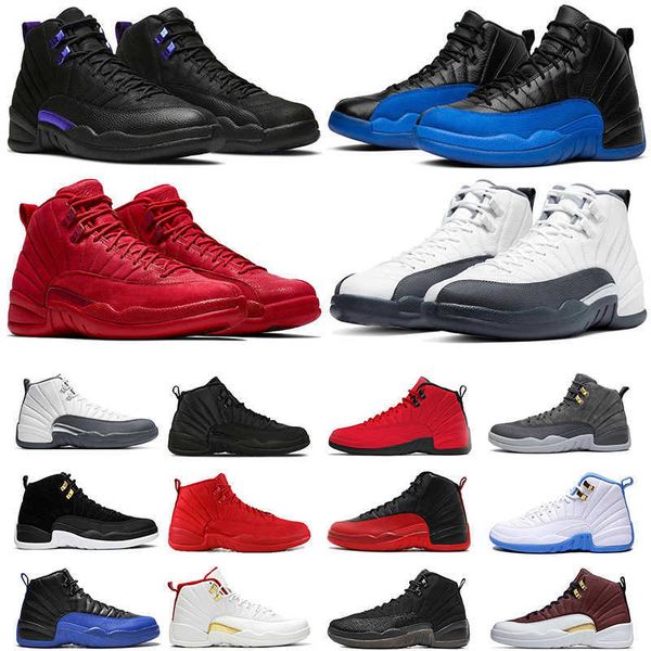 

2021 new arrival jumpman 12 12s grey men basketball shoes white college navy playoffs royal flu game bulls black mens trainers sports