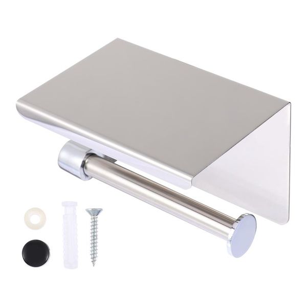 

toilet paper holders 1 set wall phone rack perforation-tissue holder sticky