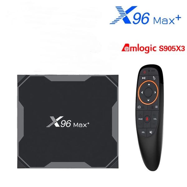 

x96max plus 4/64 android 9.0 smart tv box amlogic s905x3 quad core dual wifi 2.4/5.0g 1000m 4/32gb 8k hd x96 max tvbox