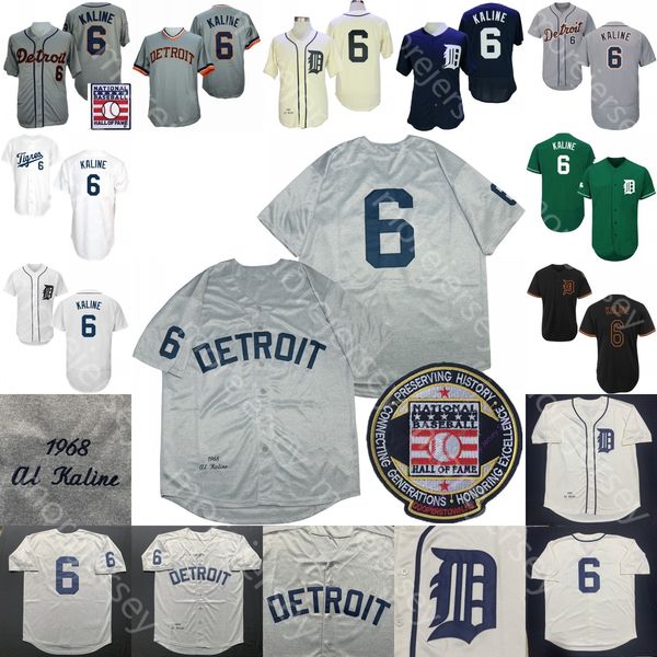 

al kaline jersey grey hall of fame 1968 cooperstown cream black fashion navy green player white former salute to service home way, Blue;black