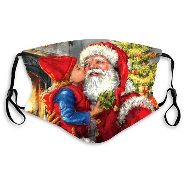 

and men's women's black mask snowflake elderly dustproof cotton printed