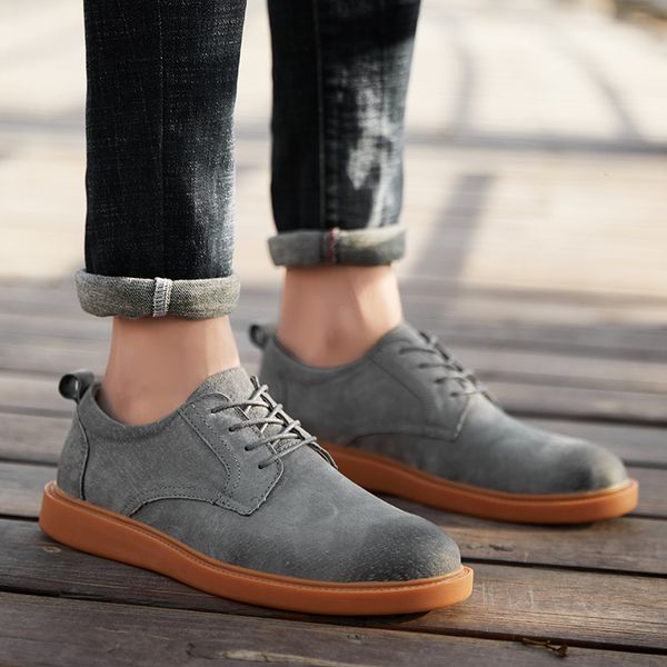 

dress shoes fashion casual sneakers men comfortable all match daily light off breathable sports running j3ej, Black