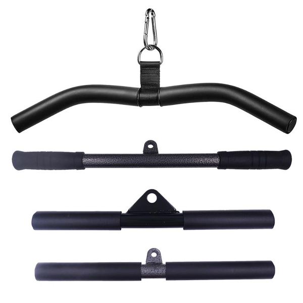 

accessories diy fitness straight bar lat pull down cable machine attachment tricep press for home gym workout training