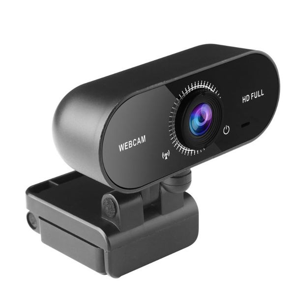 

webcams 2k clip-on usb webcam with noise canceling mic support flexible rotation/auto focus/auto adjusting lighting condition, black