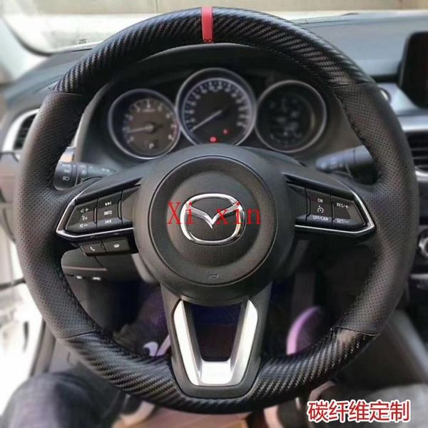 

steering wheel covers for cx4 cx30 3/6 onxela atenza custom leather suede hand stitched car cover