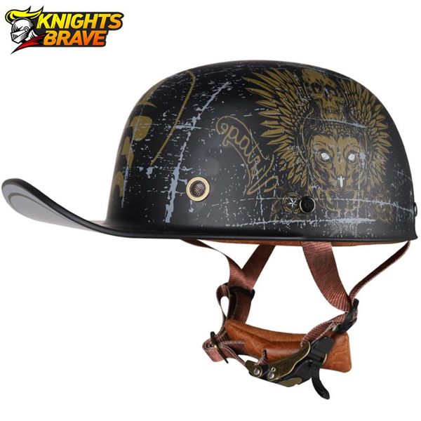 

vintage retro helmet motorcycle summer motorbike motocross scooter riding half face moto helmets men casco