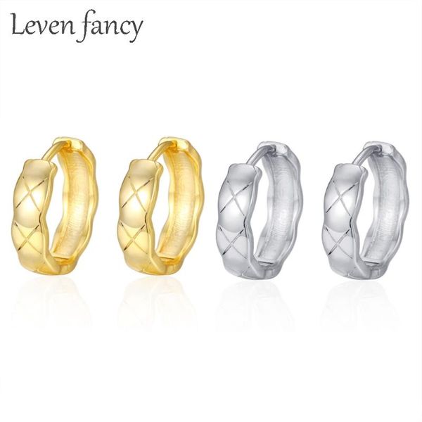 

hoop & huggie golden cross x engraved studs 925 sterling silver cuff earrings ear round fine jewelry for women gifts her, Golden;silver