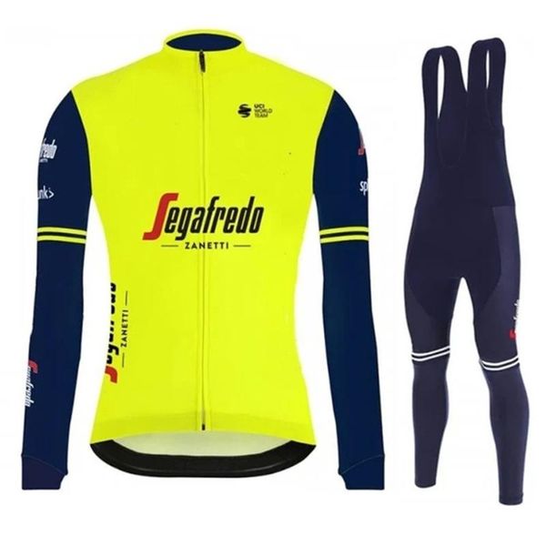 

winter cycling jersey suit men bicycle thermal fleece jacket pro team clothing mtb bib long pants set racing sets, Black;blue