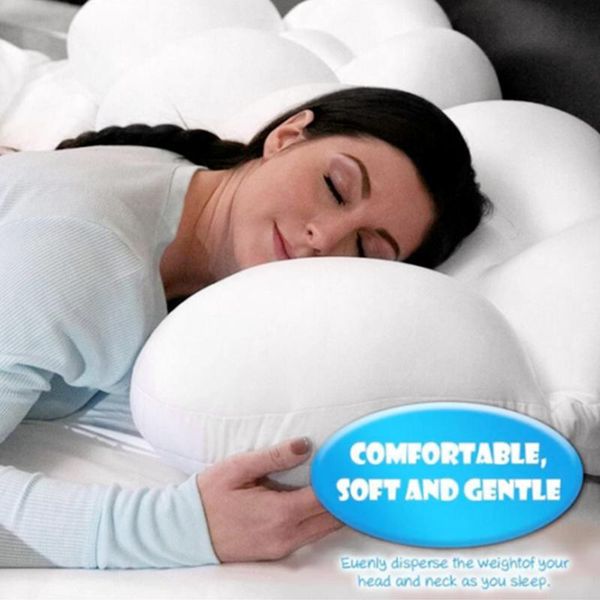 

pillow all round ergonomic soft breathable bedroom health care sleep home neck support cloud shape memory foam curved aesthetic
