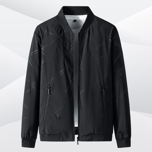 

casual versatile coat 2021 new trend korean version clothes spring and autumn men's casual jacket, Black