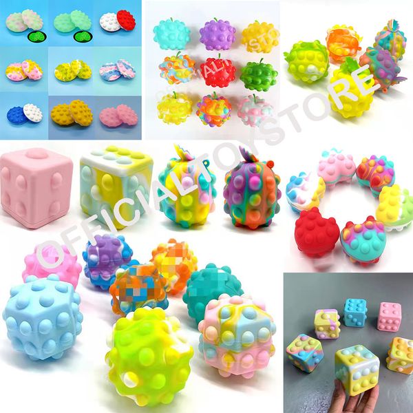 

3d fidget toys bubble vent ball decompression squeeze balls squishy simple dimple game sensory toy for autism special needs stress