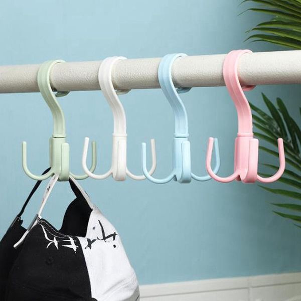 

hangers & racks four hooks 360 degrees rotate dry wet dual use towel hanger home clothes shoes sundries multi-function organizers