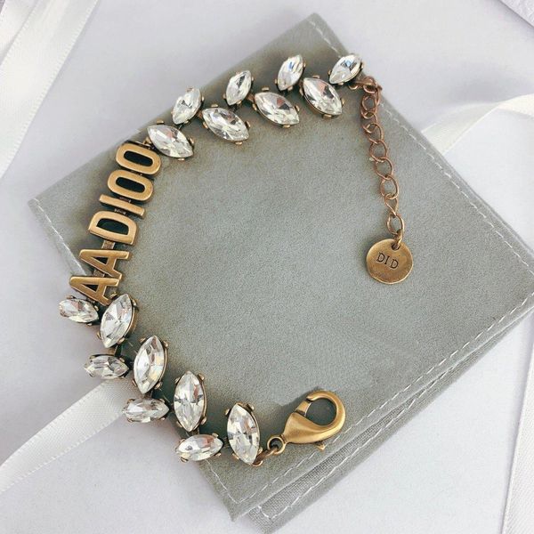 

c1987 fashion new leaf horse eye zircon letters glittering hand catenary high-end temperament delicate female accessories set, Black
