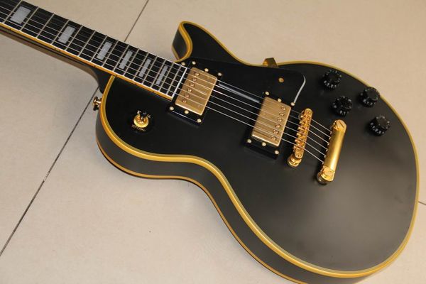 

custom electric guitar one piece neck/body in matte black 120218