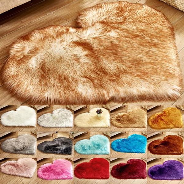 

carpets heart shaped fluffy rug shaggy floor mat fur hairy bedroom carpet home decor rugs and for living room furry