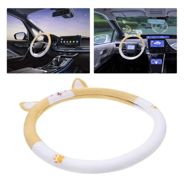 

steering wheel covers 1pc adorable plush auto car cover universal accessory