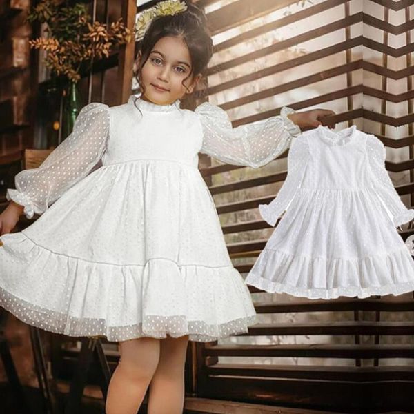 

girl's dresses kids christmas dress for girl toddler autumn prom white fall clothes 4-10y lace princess 2021 clothing, Red;yellow